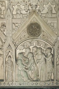 Portugal - Alcobaça. Graven til Ines de Castro ved klosteret Santa Maria av Benjamin Baud