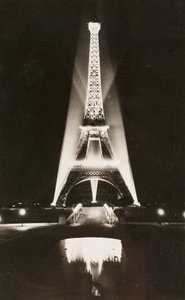 Postkort/Eiffeltårnet/Paris/Seine/Ile de France/Frankrike av William M. Timlin