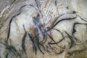Forhistorisk grotte Pech Merle/Mamutenes kapell/25 000 år/Cabrerets/Lot/Midi Pyreneene/Frankrike av Unbekannt