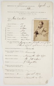 Gefängnisregistrierungskarte für Ann Graham