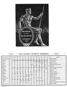 Programmet for den XIV olympiaden i London og dag-til-dag-olympiaden fra 29. juli til 14. august av Unbekannt