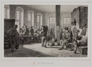 Råmaterialebehandling, metallurgibearbeiding av metallmalm, Tyskland, ca 1851 av Unbekannt