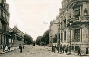 Reims: Lundy Boulevard, Ceres Esplanade på begynnelsen av det tjuende århundre (postkort) av Benjamin Baud