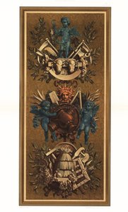 Rococo veggpaneler i Louvre, Paris av Unbekannter Künstler