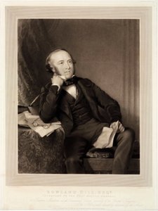 Rowland Hill, opphavsmannen til penny posten av Unbekannt