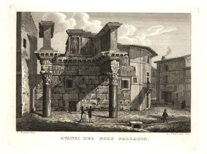 Ruinene av Forum Palladium, Avanzi del Foro Palladio, Roma av Unbekannt