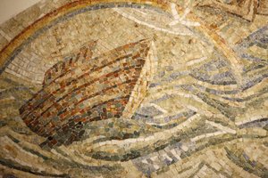 Saint-Maurice klosterbasilika, mosaikk av Madeleine DienerNoas ark, Saint-Maurice, Suisse av Unbekannt