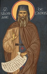 Saint-Silouane. Saint-Antoine-le-Grand ortodokse kirke Saint-Laurent-en-Royans Frankrike av Unbekannt