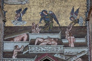 St. Vitus-katedralen ; Mosaikker av den siste dommen ; Praha Tsjekkia av Unbekannt