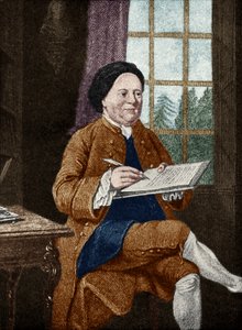 Samuel Richardson, portrett. Engelsk forfatter 19. august 1689 - 4. juli 1761. av Mason Chamberlin av Unbekannt