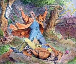 Scene fra livet til protestantens reformator Martin Luther av Unbekannter Künstler