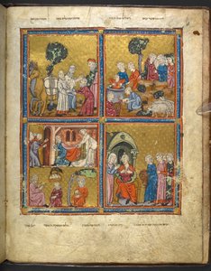 Scener fra livet til Josef fra Haggadah for påske (den 