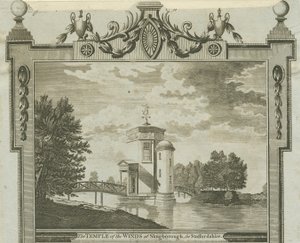 Shugborough - Vindenes tempel: gravering, nd [c 1770] av Unbekannt
