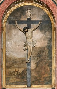 Sør-transept, krusifiksalteret, Angelo Nani og Carlo Natali 1641, trekiste av Giacomo Bertesi 1687, katedralen Santa Maria Assunta, katedralen i Cremona, Lombardia, Italia (bilde) av Unbekannt