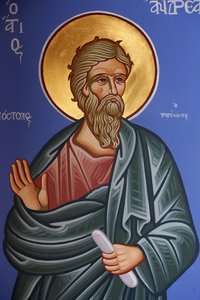 St Andrew fresco i Pedoulas ortodokse kirke, 20150510, Pedoulas, Kypros av Unbekannt