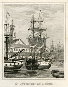 St Catherine's Docks av Unbekannt