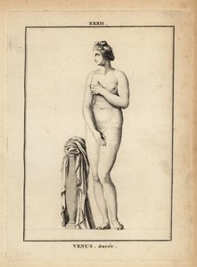 Statue av Venus Doree (gull), romersk gudinne for kjærlighet, skjønnhet, sex og fruktbarhet av Unbekannt
