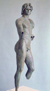 Statue av en 'Ephebi', funnet i Agde, gresk (bronse) av Unbekannt