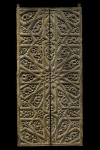 Tabernakeldør. Spania, rundt 1450-1500. Utskåret og malt tre. Musée du Louvre av William M. Timlin