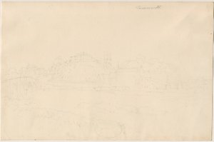 Tamworth Castle: blyanttegning, nd [1800-tallet] av Unbekannt