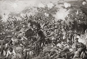 Slaget ved Spion Kop, Tugela-elven, Natal, Sør-Afrika, 2324 januar 1900 under den andre boerkrigen. av Unbekannt