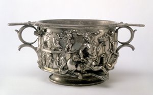 Centaur Cup, gallo-romersk, fra Berthouville Treasure, ca. 2.-3. århundre e.Kr. (sølv) (se 107979) av Unbekannt