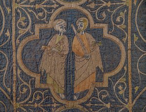 Clare Chasuble, detalj av St. Peter og St. Paul, britisk av Unbekannt