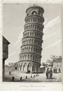 Det skjeve klokketårnet i Pisa av Unbekannt