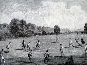 Royal Academy Club spiller cricket av Unbekannt