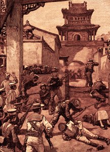 Krigen i Kina: Kampene ved Tientsin av Unbekannter Künstler