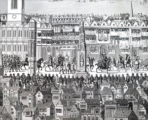 Kroningsprosesjonen til kong Edward VI. av Unbekannt