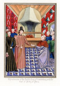 Thomas Arundel (1353–1414), erkebiskop av Cantorbery, møtte Henrik IV av England (Henrik Bolingbroke) av Unbekannter Künstler