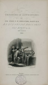 Tittelside til Herschels 'A treatise on astronomy' av Unbekannt