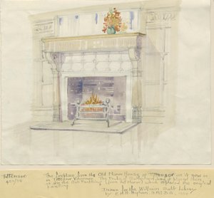 Tittensor - Peis fra Manor House: vannfargemaleri, 1938 av Unbekannt
