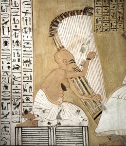 Graver av håndverkere (detalj), stedet for Deir El Medineh i Luxor, Egypt.