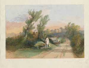 Trentham - "The Green Bough": akvarellmaleri, nd [?1800-tallet] av Unbekannt
