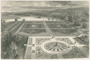 Trentham Gardens: tresnittsgravering og [?1800-tallet] av Unbekannt