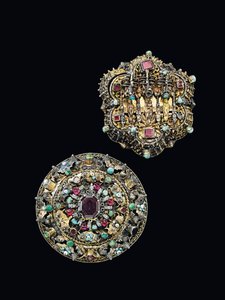 To brystrosetter, Sibiu, ca. 1675-1700 av Unbekannt