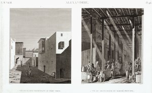 To utsikter over Alexandria, Egypt, ca 1798 av Unbekannt