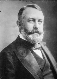 Udatert bilde av Henry C. Frick (s/hvitt bilde) av Benjamin Baud