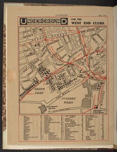 Undergrunn for West End-klubbene, mai 1910 av Unbekannter Künstler