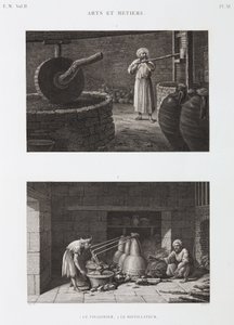 Eddik Eddikprodusent og destilleri, Egypt, ca 1798 av Unbekannt