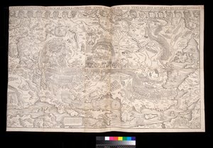 Veggkart over den tyrkiske kampanjen i 1529 av Johann Haselberg (fl.1514–37) og Christoph Zell (d.1590), Nürnberg av Unbekannt