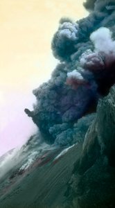 Vestsiden av Stromboli-fjellet av Unbekannter Künstler