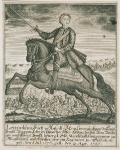 Den prøyssiske hærsjefen Leopold I. Prins av Anhalt-Dessau