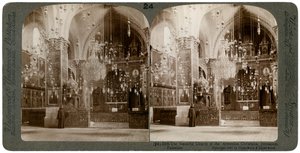 Church of the Armenian Christians, Jerusalem, Palestina, 1897. av Underwood and Underwood