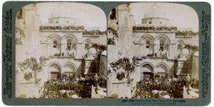 Den hellige gravs kirke, Jerusalem, Palestina, 1897. av Underwood and Underwood