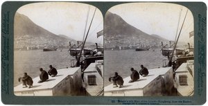 Hong Kong fra havnen, 1901 av Underwood and Underwood