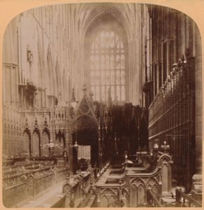 Interiør i Westminster Abbey, London, England, 1896. av Underwood and Underwood