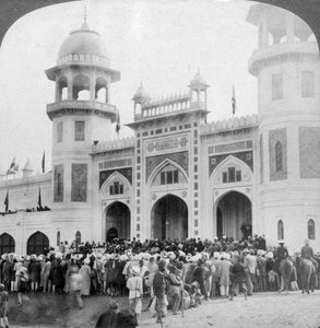 Lord Curzon åpner den indiske kunstutstillingen, Delhi, India, 1903. av Underwood and Underwood